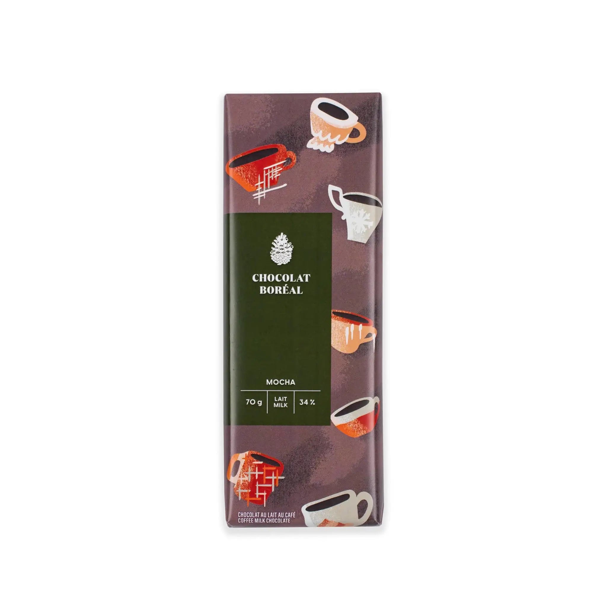 Tea time mocha chocolate bar