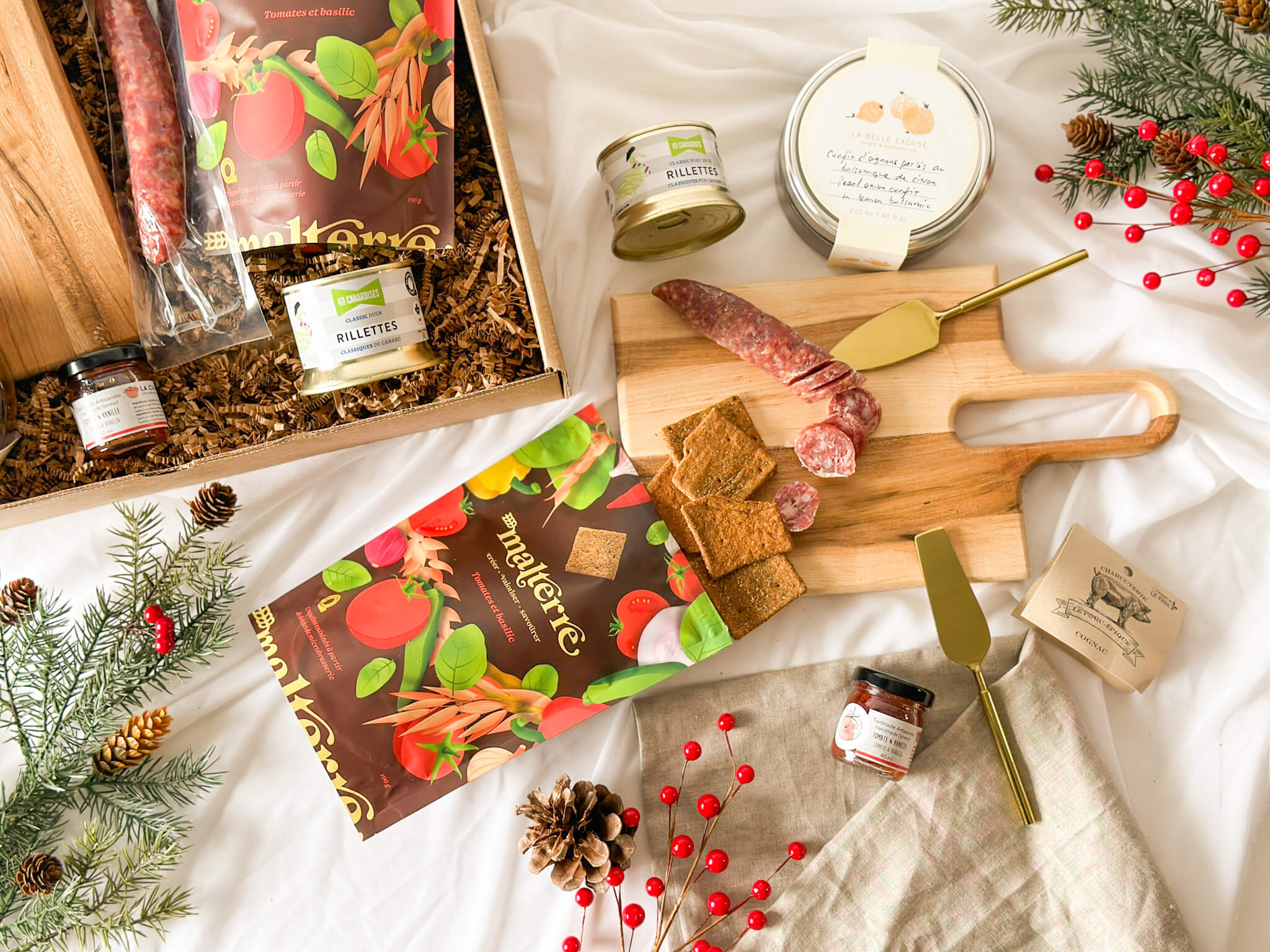 ensemble produits terroir gourmands