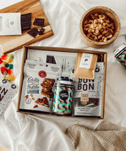 boite cadeau de produits québécois bleus