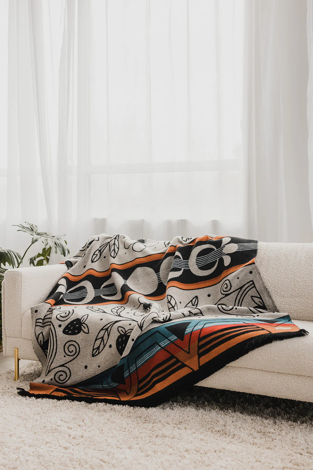 Ceremony Reversible Eco-Friendly Everyday Blanket by MINI TIPI
