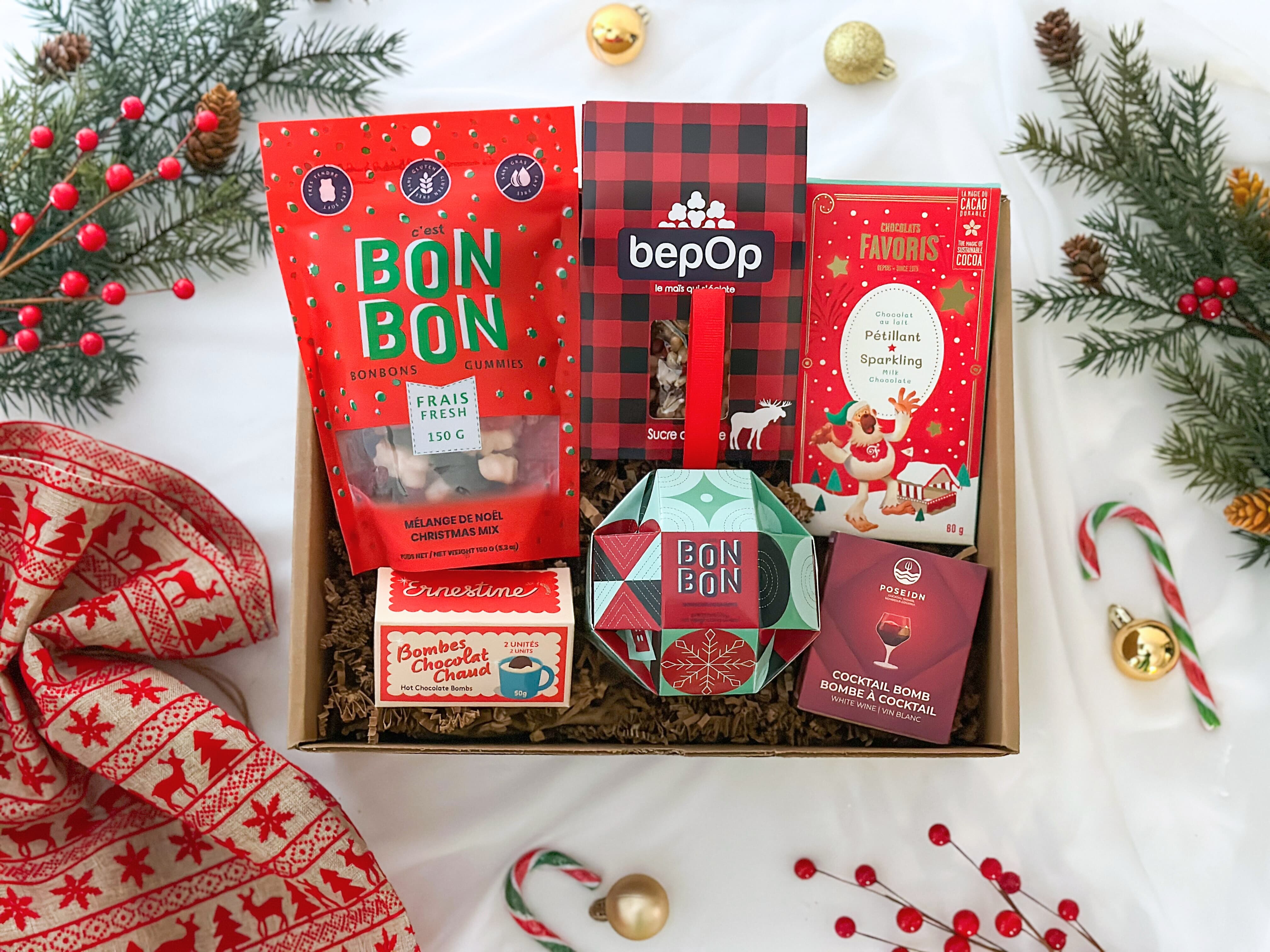 boite cadeau de noel produits québécois