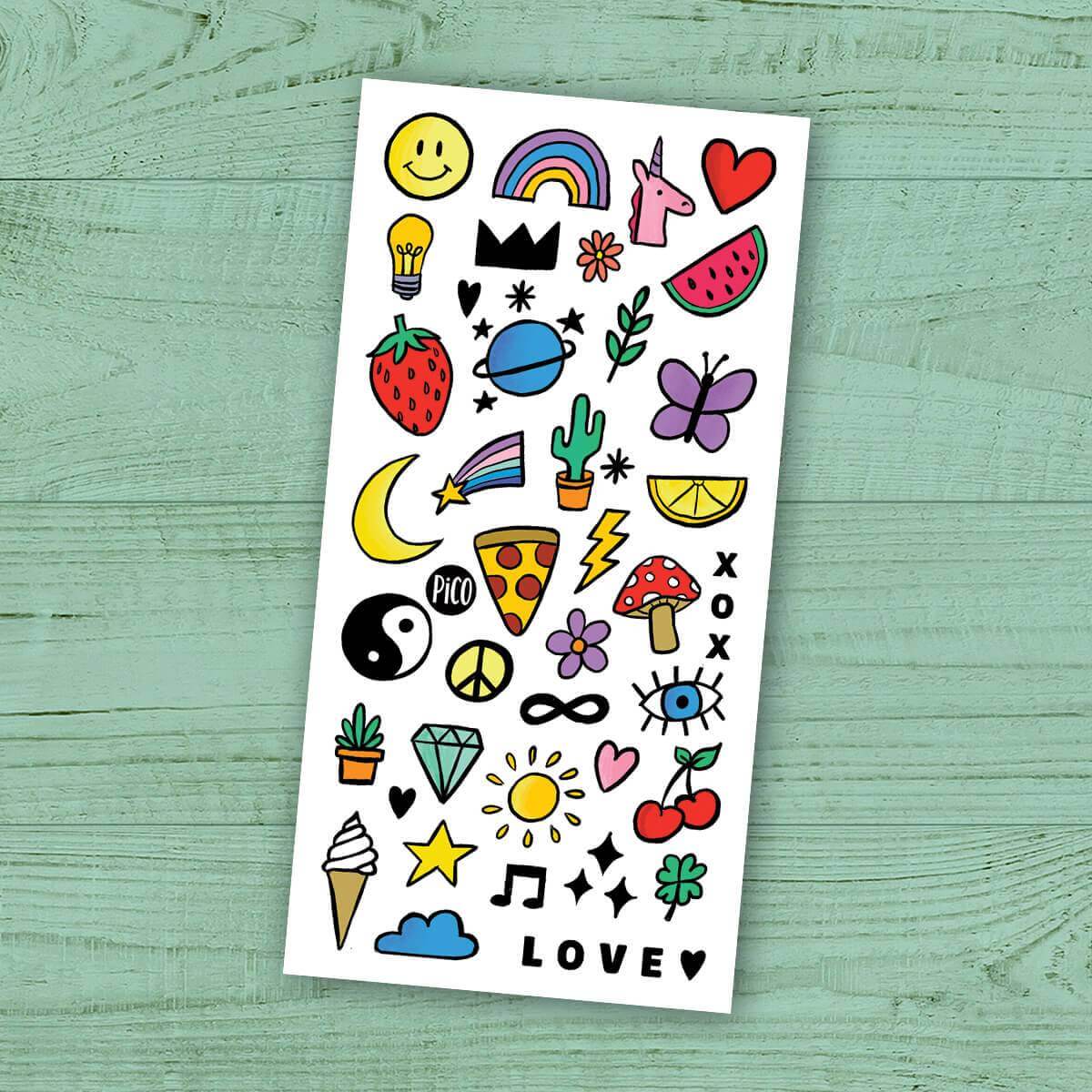 Temporary tattoos from PiCo Tatoo