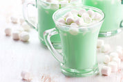 Coloured hot chocolate